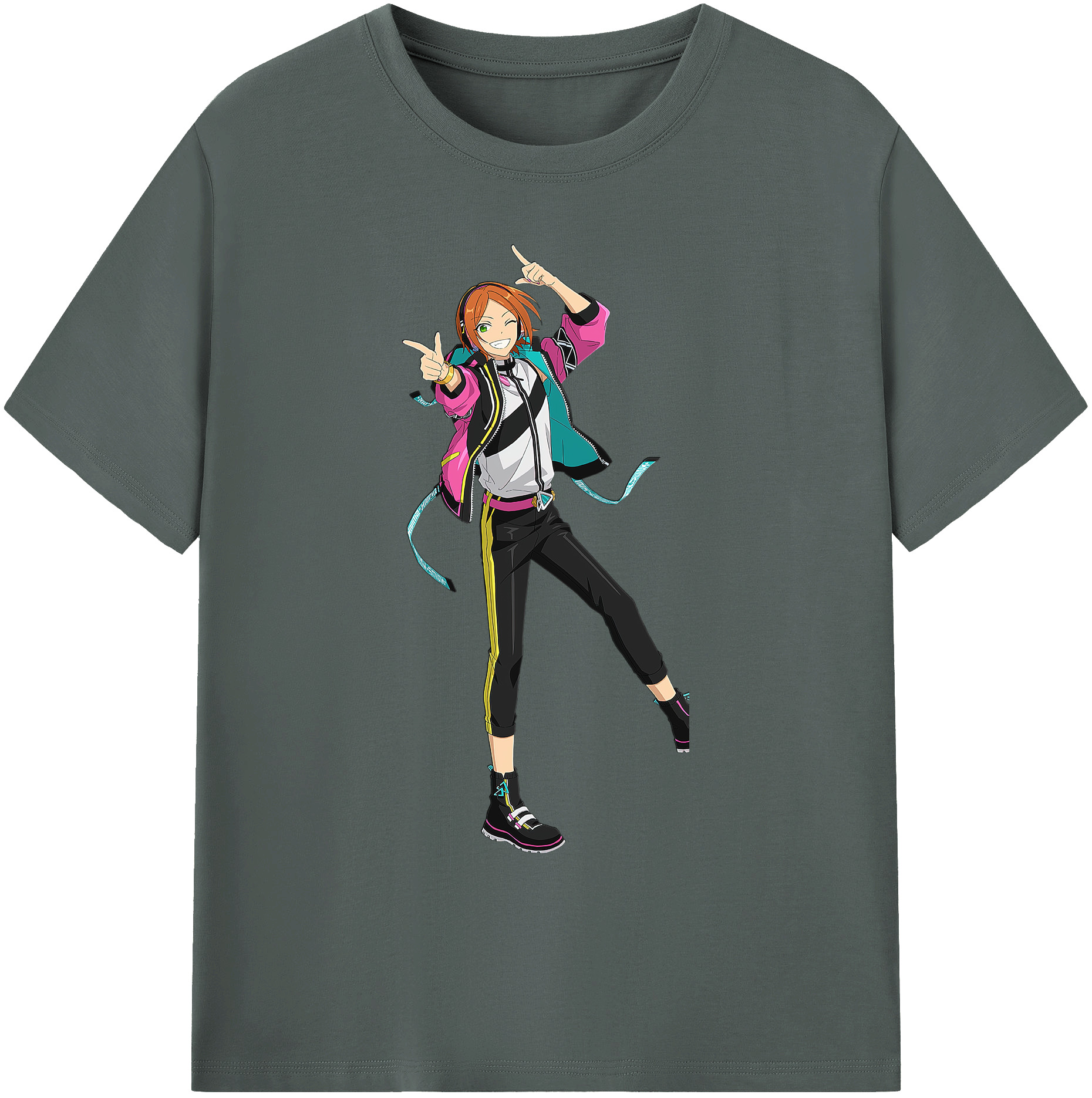 （画像用） あんさんぶるスターズ! Ensemble Stars 綿100％ メンズ半袖Tシャツ｜肌触りやわらか＆通気性